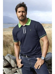 Jan Vanderstorm Poloshirt ISFRIED Dunkelblau/Blau/Türkis