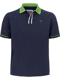 Jan Vanderstorm Poloshirt ISFRIED Dunkelblau/Blau/Türkis