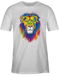 Shirtracer T-Shirt Löwe Lion Dschungel Wildnis Braun