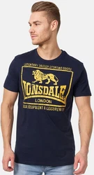 Lonsdale T-Shirt Hounslow Braun/Dunkelblau/Blau