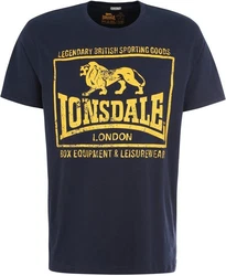 Lonsdale T-Shirt Hounslow Braun/Dunkelblau/Blau