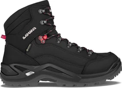 Lowa Renegade GTX Mid Stiefel Schwarz/Rubinrot