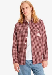 Levi's Langarmhemd CLASSIC WORKER -WORKWEAR REDS mit 2 verschliebaren Brusttaschen