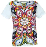 Guru-Shop T-Shirt Mirror T-Shirt weiß