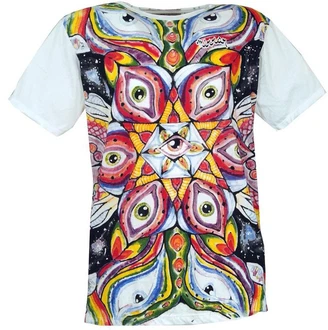 Guru-Shop T-Shirt Mirror T-Shirt weiß Guru-Shop T-Shirt Mirror T-Shirt weiß