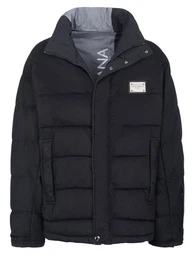 Langjacke Wendejacke schwarz