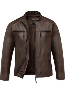 Amaci&Sons Lederjacke CICERO Herren Biker Zipper Jacke