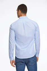 LINDBERGH Businesshemd Oxford-Hemd Hellblau/Blau