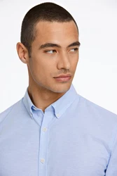 LINDBERGH Businesshemd Oxford-Hemd Hellblau/Blau