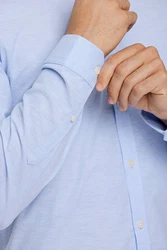 LINDBERGH Businesshemd Oxford-Hemd Hellblau/Blau