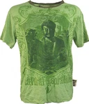 Guru-Shop T-Shirt Weed T-Shirt Goa Style grün