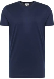 Klassische Bluse 1863 by ETERNA Kurzarm T-Shirt marine 887-18-INO - SOFT