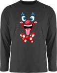 Shirtracer Rundhalsshirt Clown Gesicht Kostüm 