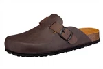 Lico Bioline Clog Pantolette Dunkelbraun/Braun/Beige