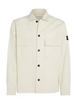 Calvin Klein Langarmhemd COTTON NYLON OVERSHIRT Khaki/Beige/Weiß/Dunkelblau
