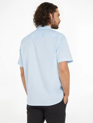 Calvin Klein Kurzarmhemd mit Logo Hellblau