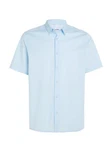 Calvin Klein Kurzarmhemd mit Logo Hellblau