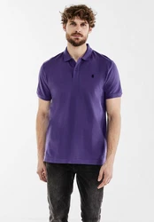 STREET ONE MEN Poloshirt Lila/Dunkelblau
