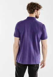 STREET ONE MEN Poloshirt Lila/Dunkelblau