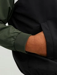 Jack & Jones Plus Bomberjacke JJRush Dunkelgrün/Grün