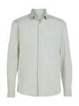 Calvin Klein Langarmhemd POPLIN LEAF PRINT SLIM SHIRT Hellgrün/Grün