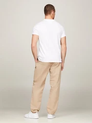 Tommy Hilfiger T-Shirt STRIPE CHEST TEE Weiß/Creme/Dunkelblau