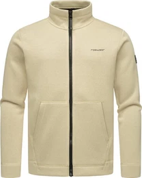 Sweatjacke Fabbian Collar Herren Basic Feinstrick-Jacke