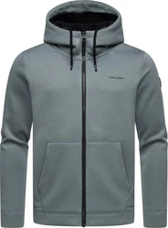 Ragwear Kapuzenstrickjacke Fabian Herren Grau/Dunkelgrau/Dunkelblau/Hellgrau/Blau