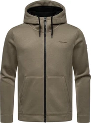 Ragwear Kapuzenstrickjacke Fabian Herren Khaki/Dunkelgrün/Grau/Braun/Beige