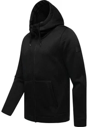 Kapuzenstrickjacke Fabian Herren Basic Rippstrick-Jacke mit Kapuze