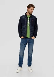Stoffhose Jeans Mauro / Regular Fit / High Rise / Tapered Leg Waschung