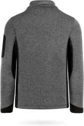 normani Fleecejacke Wapusk Herren Grau/Hellgrau/Dunkelgrau/Rot
