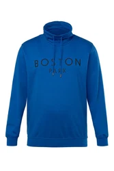 Boston Park Sweatshirt Stehkragen Schriftzug Hellblau/Blau/Dunkelblau