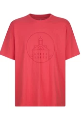 Boston Park Kurzarmhemd T-Shirt Halbarm Rundhals Rot/Rosa/Dunkelrot