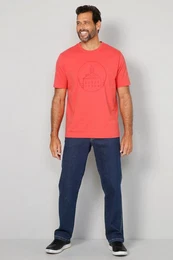 Kurzarmhemd T-Shirt Halbarm groer Print Rundhals