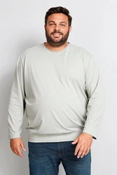 Boston Park T-Shirt Langarmshirt Bauchfit Rundhals Weiß/Grau/Creme/Rot/Khaki/Grün/Blau/Braun
