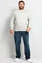 T-Shirt Langarmshirt Bauchfit Rundhals