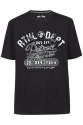 John F. Gee T-Shirt Athl. Dept. Print Rosa/Braun/Schwarz/Beige