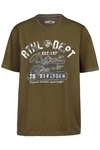 John F. Gee T-Shirt Athl. Dept. Print Dunkelgrün