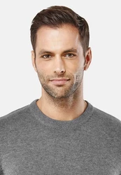 Vincenzo Boretti V-Ausschnitt Pullover Dunkelgrau/Grau/Hellgrau