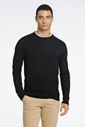 Lindbergh Pullover Strickpullover Schwarz/Dunkelgrau/Dunkelblau