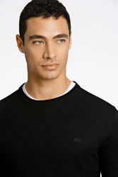 Lindbergh Pullover Strickpullover Schwarz/Dunkelgrau/Dunkelblau