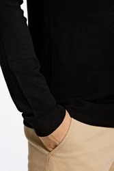Lindbergh Pullover Strickpullover Schwarz/Dunkelgrau/Dunkelblau