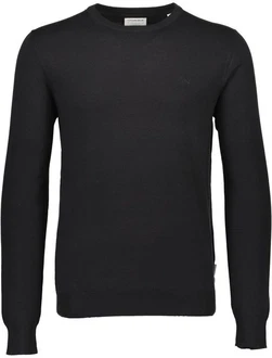 Lindbergh Pullover Strickpullover Schwarz/Dunkelgrau/Dunkelblau