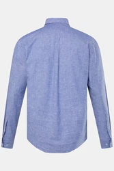 JP1880 Businesshemd Langarm Buttondown-Kragen Modern Fit Hellblau/Dunkelblau/Blau