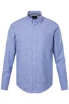 JP1880 Businesshemd Langarm Buttondown-Kragen Modern Fit Hellblau/Dunkelblau/Blau