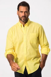 JP1880 Businesshemd Langarm Buttondown-Kragen Modern Fit Gelb
