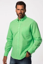 JP1880 Businesshemd Langarm Buttondown-Kragen Modern Fit Neonfarben/Grün/Türkis