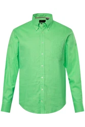 JP1880 Businesshemd Langarm Buttondown-Kragen Modern Fit Neonfarben/Grün/Türkis