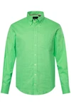 JP1880 Businesshemd Langarm Buttondown-Kragen Modern Fit Neonfarben/Grün/Türkis